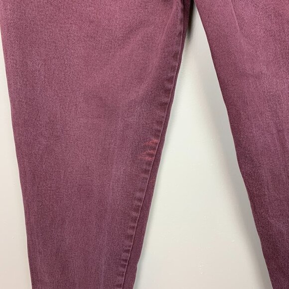 Levi's Orange Tab Burgundy Straight Leg Jeans - Picture 7 of 8